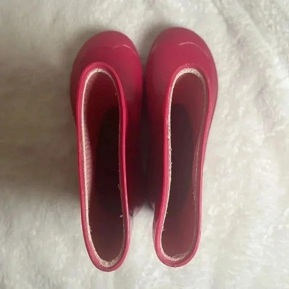 Girls Pink & Purple Rain Boots Rubber -Size 13-1 - Picture 6 of 8